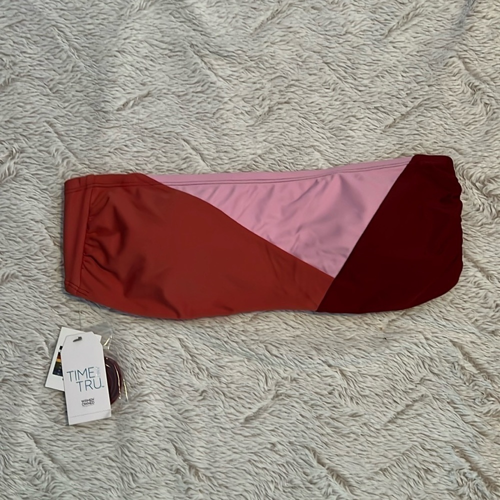 NWT Time & Tru Bathing Suit Top Size Large 12/14